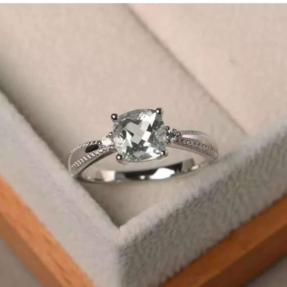 925 Silver Wedding Rings White Sapphire Ring